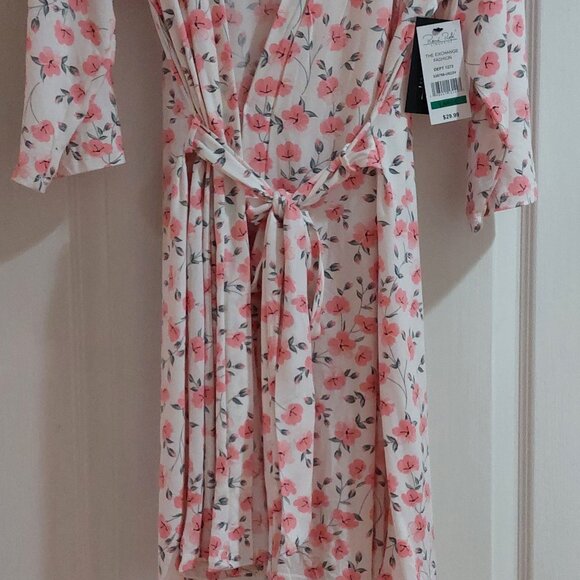 René Rofé Pink Flower Robe and Chemise set Sz L - Picture 5 of 9